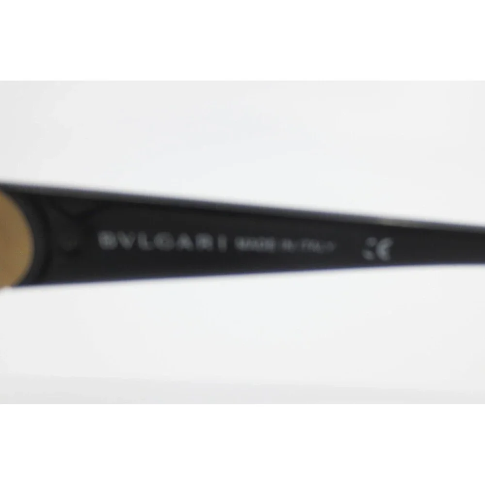 Bvlgari 8084 501/8G Black Gold Medallion Oversized Round Sunglasses 60-14-135